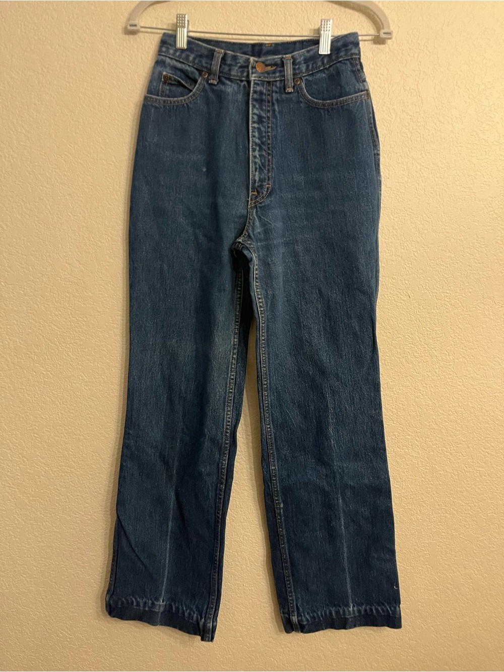 Vintage 80s Calvin Klein Dark Blue High-Rise Straight Jeans